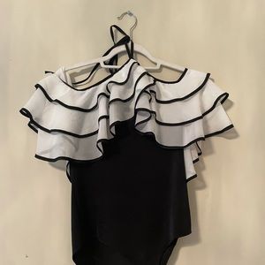 WHY DRESS- ruffle bodysuit